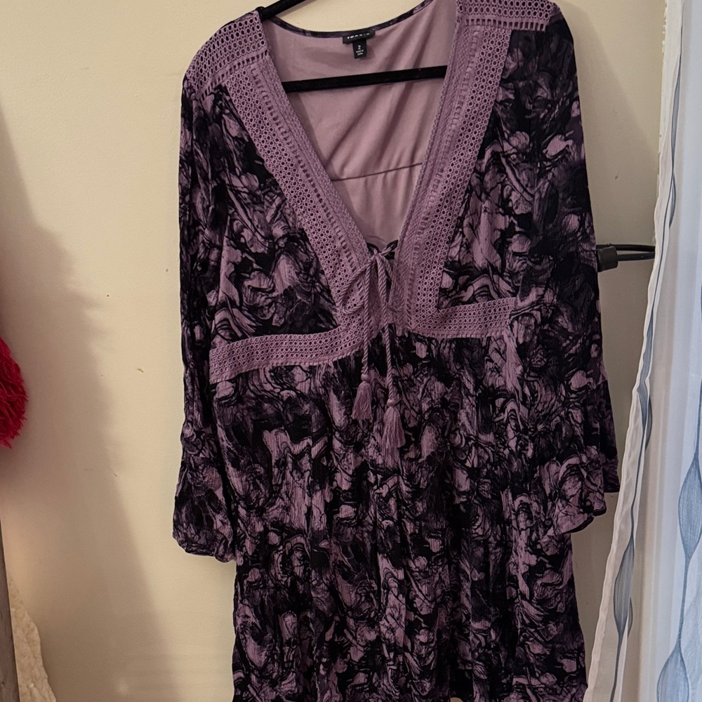 Torrid Lavender and Black Dress